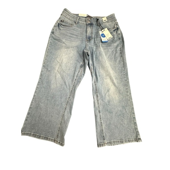 NWT Judy Blue Jeans Womens Size 16W Blue Wide Leg Crop Stretch Denim #G6-4 - Picture 15 of 15